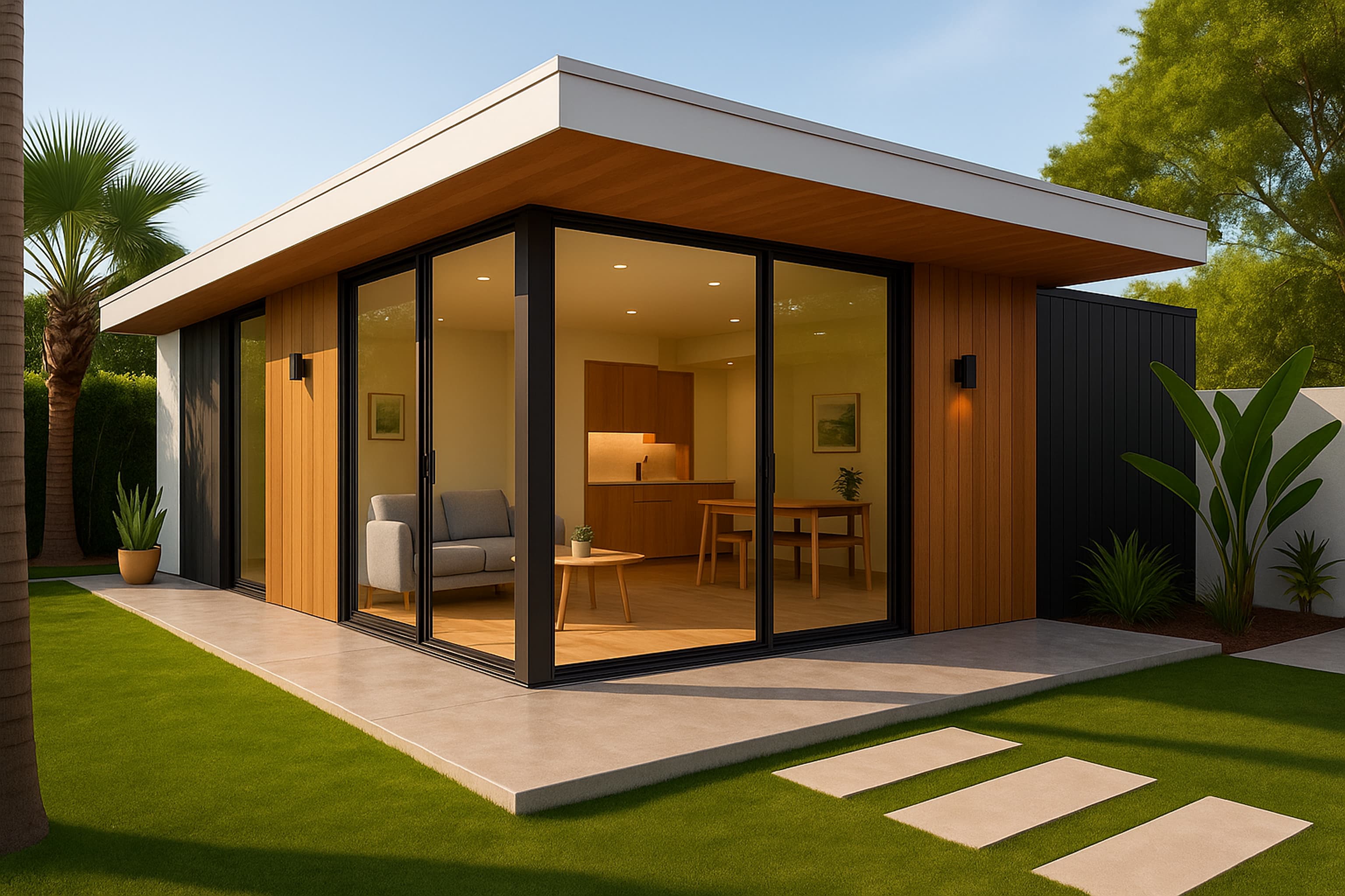 Modern ADU with patio